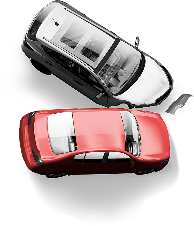 검은색 차, 빨간색 차