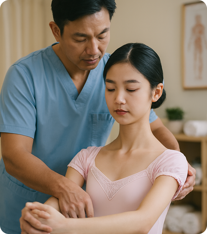 스포츠손상 치료 사진